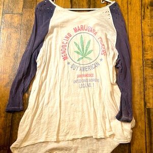 Magnolia Pearl NWOT WEED 3/4 sleeve Tshirt! Awesome